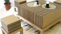 muebles de carton reciclado